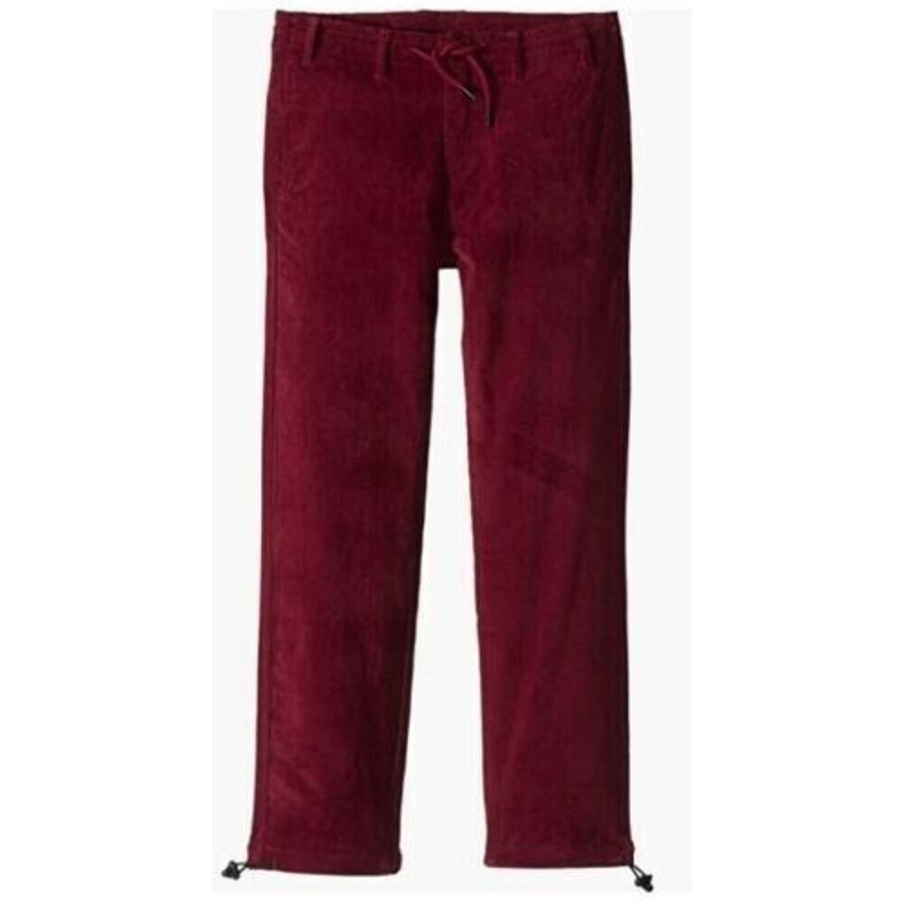 Superism Boys Micro Corduroy Relaxed Fit Cassius Pants In Burgundy Size 10 $55